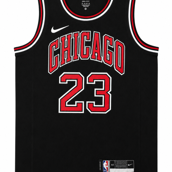 Regata Jersey NBA Chicago Bulls - Jordan #23 Preta