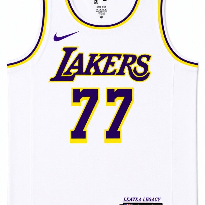 Regata Jersey NBA Los Angeles Lakers #77 - Branca