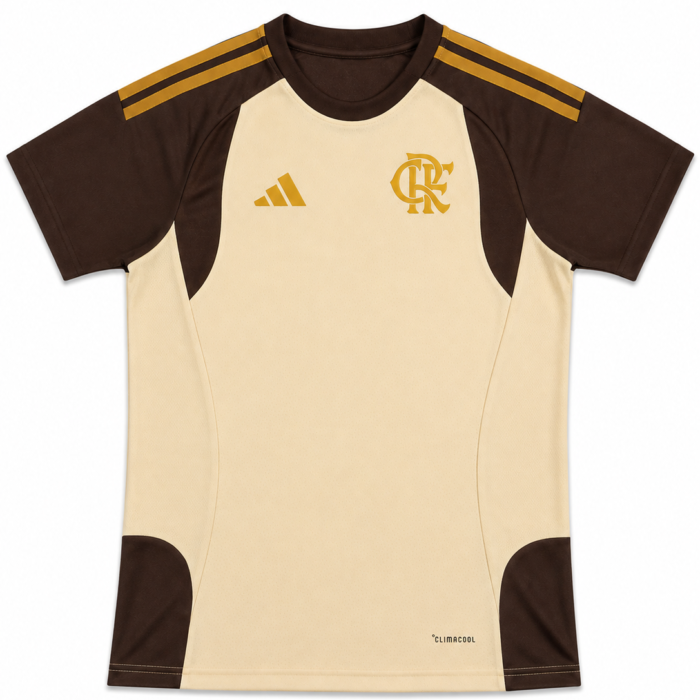 Camisa Masculina Treino Flamengo 2026 - Bege