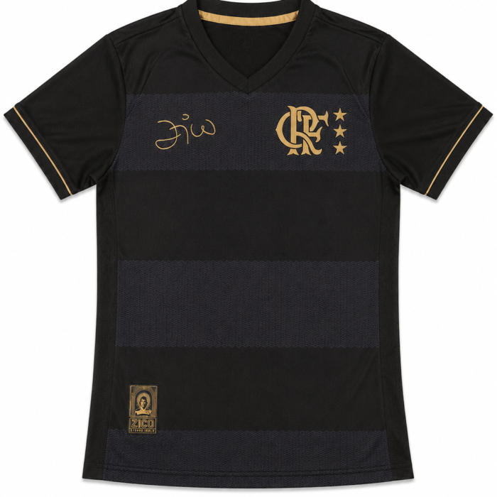 Camisa Retrô Flamengo Zico Gold