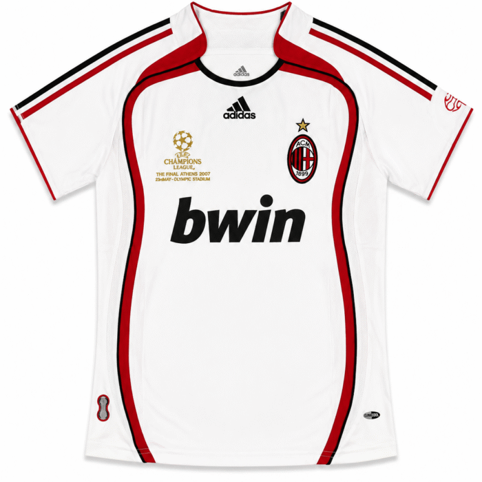 Camisa AC Milan 2006/07 Titular Retrô – Champions League Branca