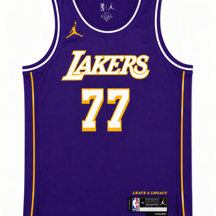 Regata Jersey NBA Los Angeles Lakers - Statement Edition #77 - Roxa
