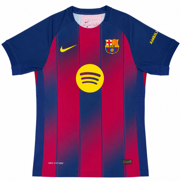 Camisa Torcedor Barcelona I 2025/26 – Azul e Grená