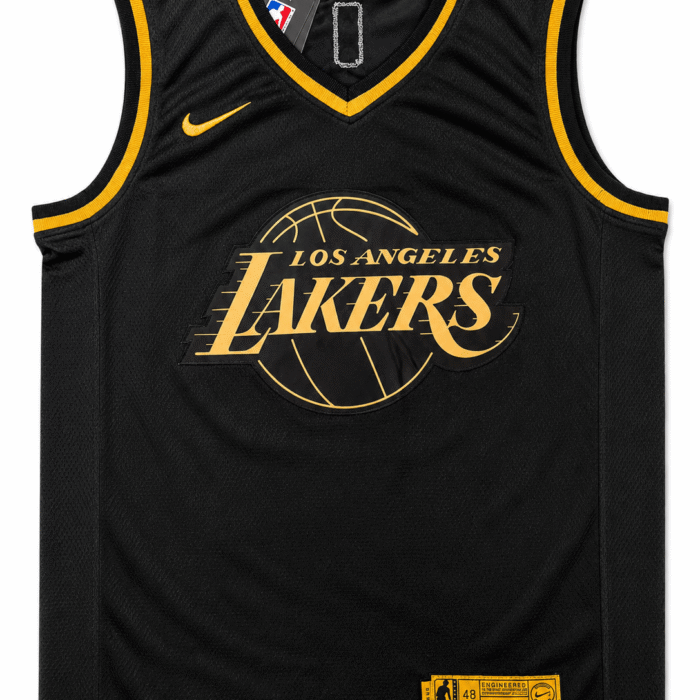 Regata Jersey NBA Los Angeles Lakers Golden Edition Preta
